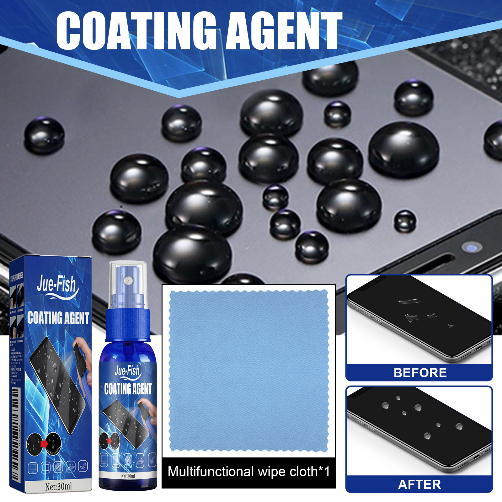 Screen Coating Agent, Smartpho - огляд і ціна Oleophobic Coating Spray