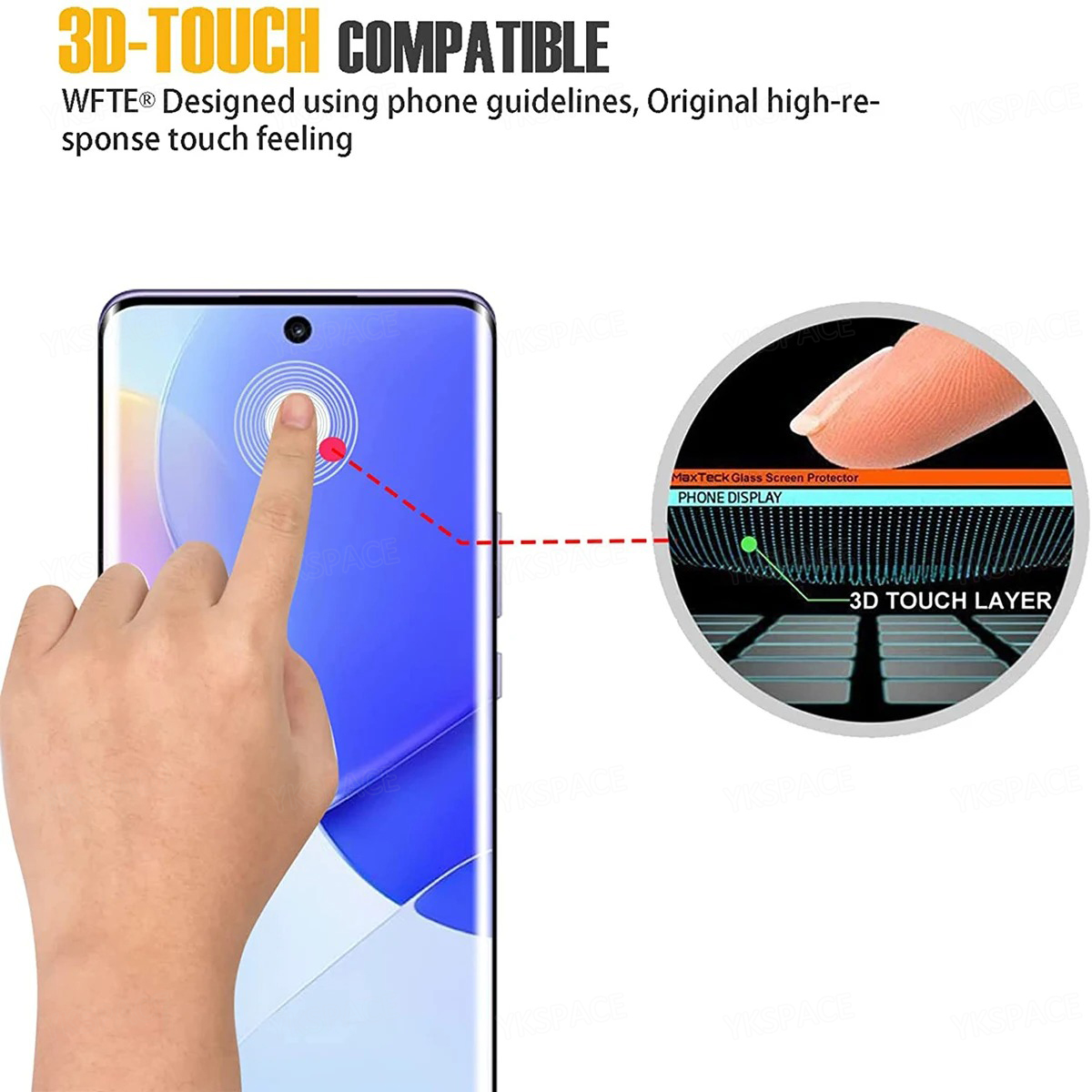 2Pcs 3D Curved Edge 9H HD Clea - огляд і ціна Curved Edge Screen