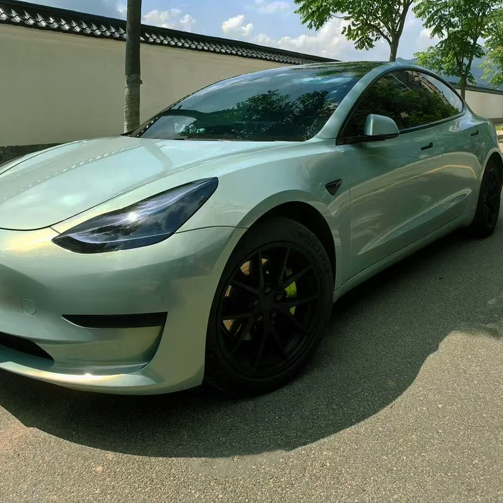 Car Vinyl Wrap Film Mica Green - огляд і ціна Air Bubble Remover