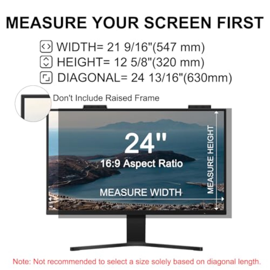 [2-Pack] 24 Inch Privacy Scree - огляд і ціна Privacy Filter 2Pack