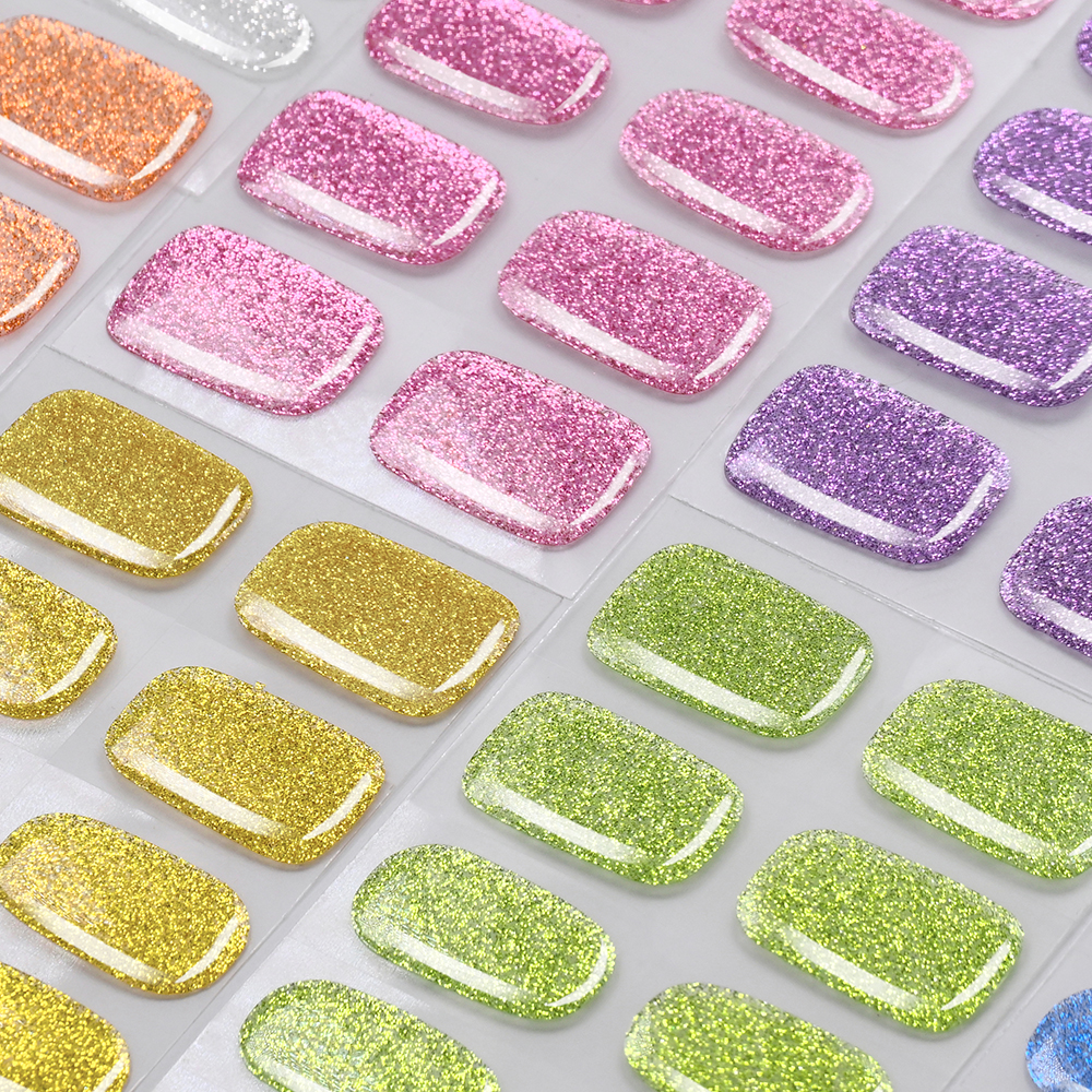 16Tips Colorful Glitter Semi C - огляд і ціна Full Cover Adhesive