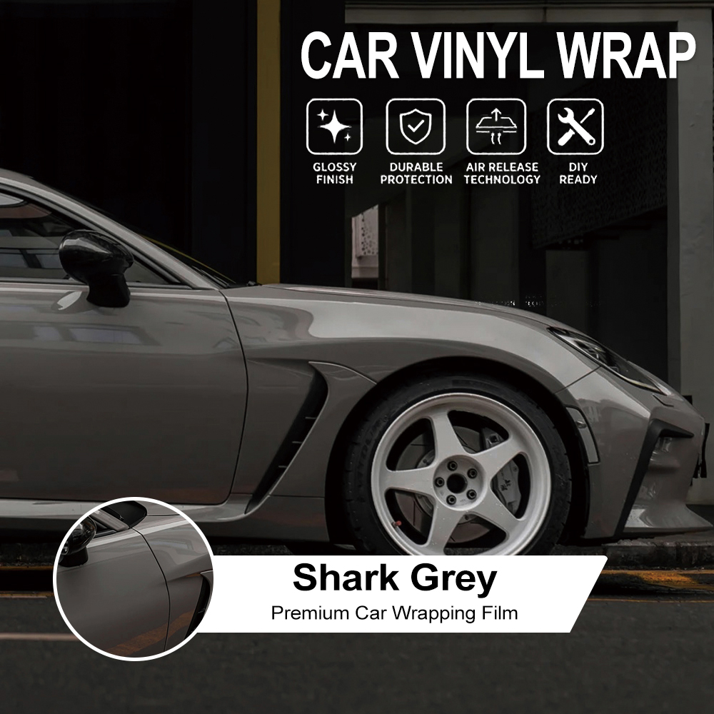 Premium Shark Grey Car Vinyl W - огляд і ціна Air Bubble Remover