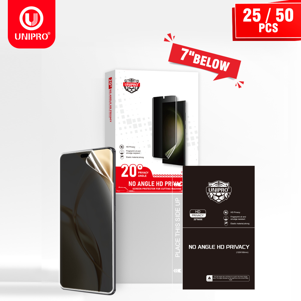 UNIPRO 25 50Pcs Anti Peep Film - огляд і ціна Screen Protector Cutter