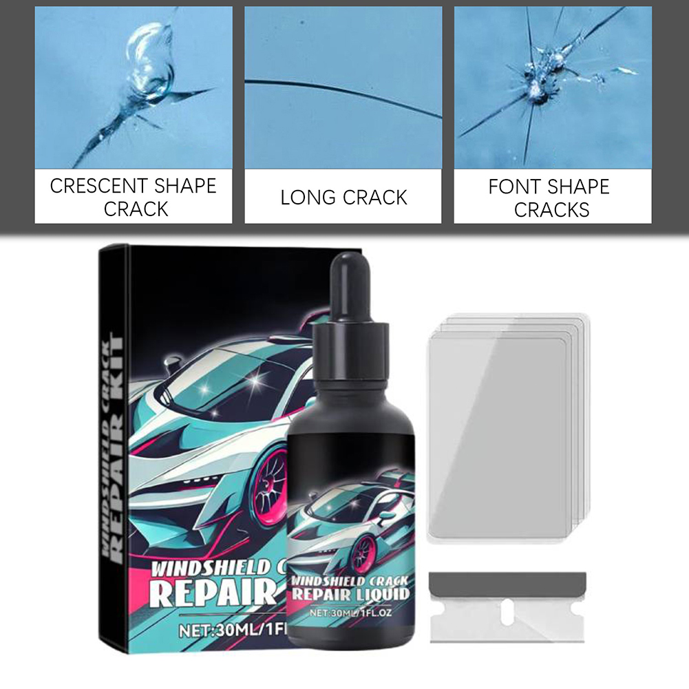 Cracked Glass Scratch Repair K - огляд і ціна Liquid Uv Glue Kit