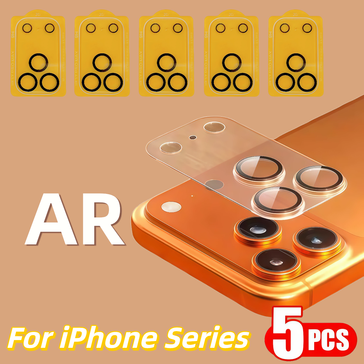 5Pcs For  iPhone 17 Air 16e 16 - огляд і ціна Tempered Glass Screen 9H