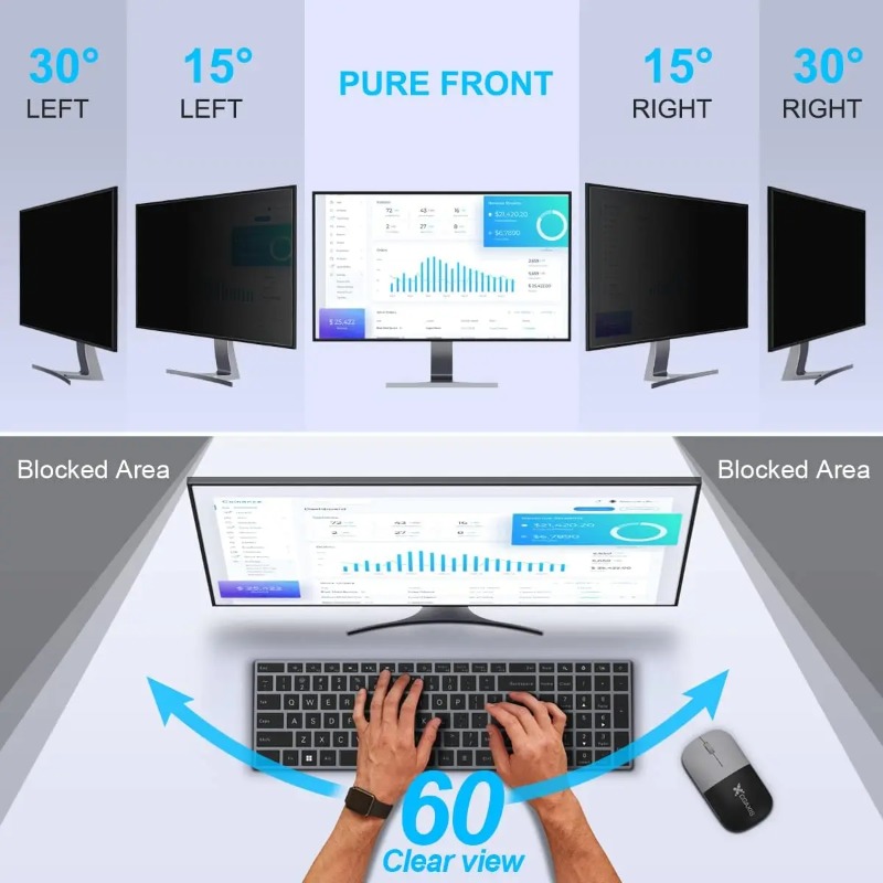 24inch Computer Privacy Screen - огляд і ціна Privacy Filter 2Pack