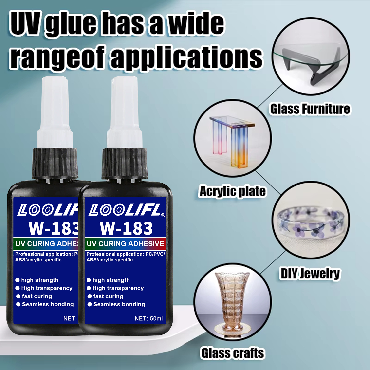 Hot Sell UV Hard Resin Adhesiv - огляд і ціна Liquid Uv Glue Kit