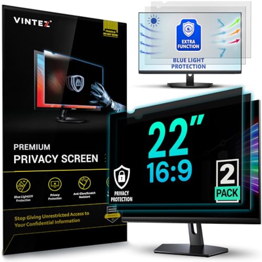 2 Pack 22 Inch 16:9 Privacy Sc - огляд і ціна Privacy Filter 2Pack