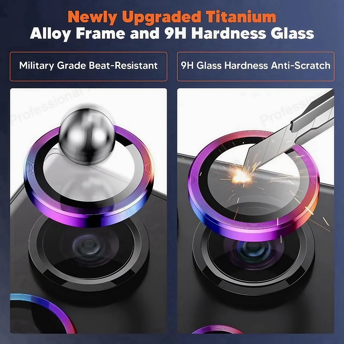 New Camera Metal Ring Protecto - огляд і ціна Tempered Glass Screen 9H